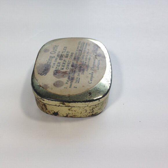 Sterilizing Outfit Tin Box Vintage pharmacy drug store Canada Pharmacal Co - Picture 6 of 10